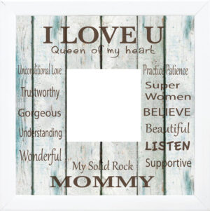 Mum Script photo frame I
