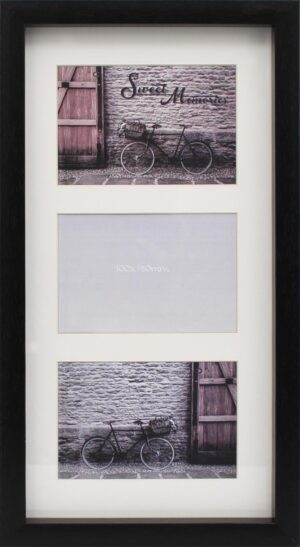 MIA BLACK PHOTO FRAMES - 3 x Mount Openning