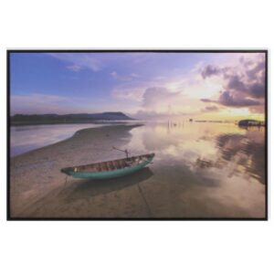 Framed CanvGreen Boat