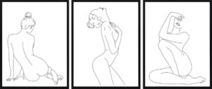 Set of 3 Nudes