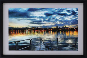 Mirrored Skyline in the sea