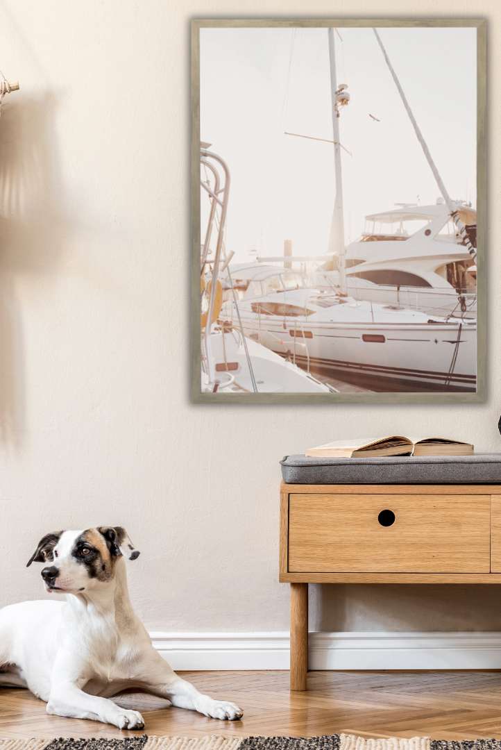 yatch-mink-framed-print-art